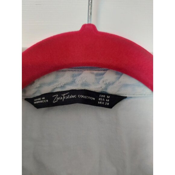 Zara Trafaluc Collection Womens Light Blue Denim Shirt Size M - Picture 2 of 3